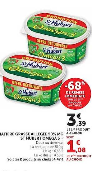 OFFRE DÉCOUVERTE St Hubert Oméga 3