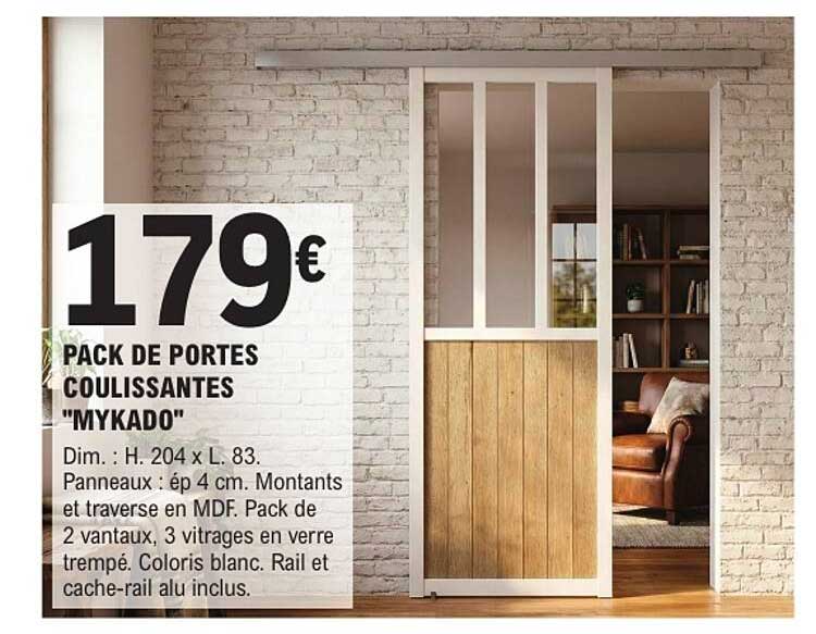 PACK DE PORTES COULISSANTES "MYKADO"