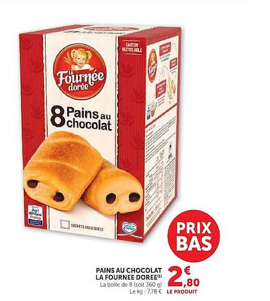PAINS AU CHOCOLAT LA FOURNÉE DORÉE™