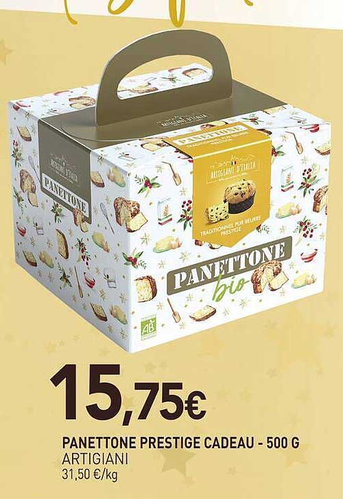 PANETTONE PRESTIGE CADEAU - 500 G ARTIGIANI