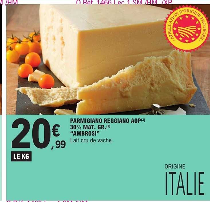 PARMIGIANO REGGIANO AOP(3) 30% MAT. GR.(2) “AMBROSI”