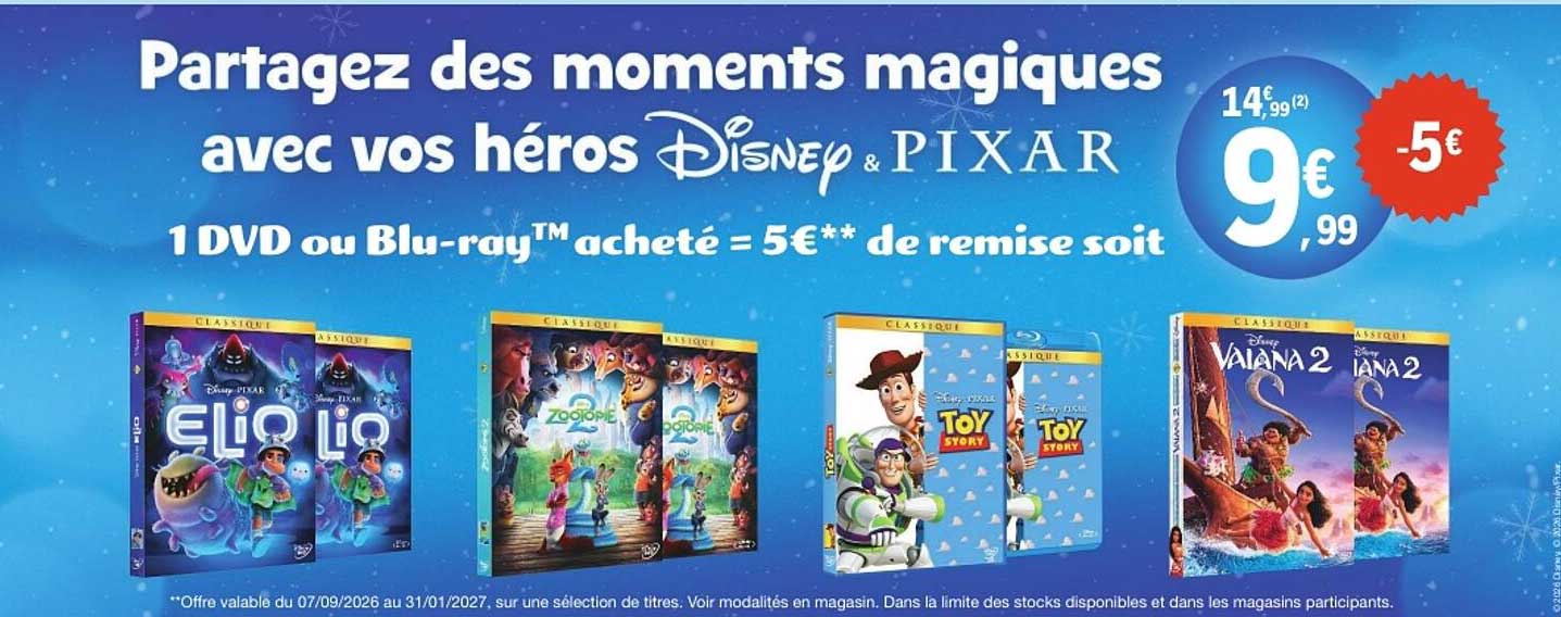 Partagez des moments magiques avec vos héros Disney & Pixar