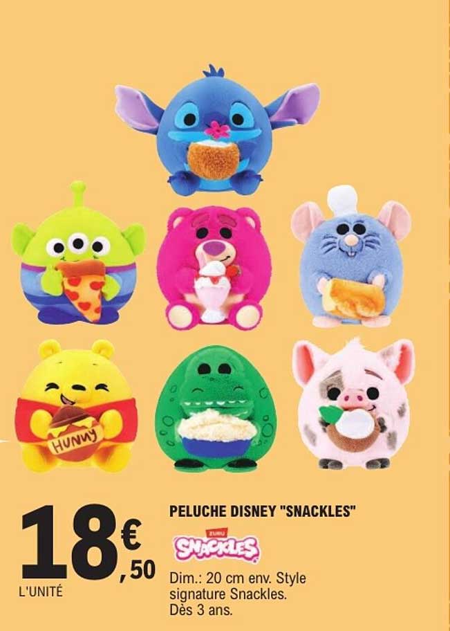 PELUCHE DISNEY "SNACKLES"