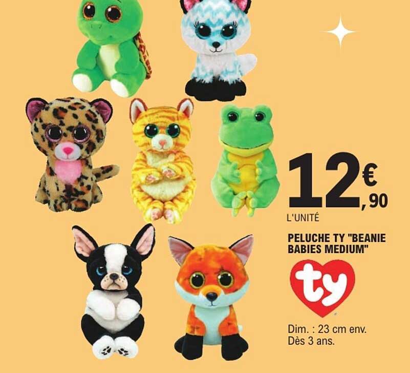 PELUCHE TY "BEANIE BABIES MEDIUM"