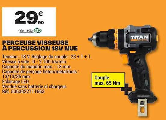 PERCEUSE VISSEUSE A PERCUSSION 18V NUE