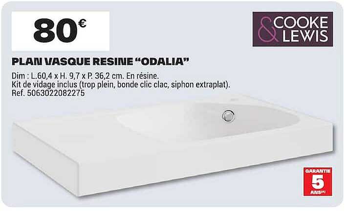 PLAN VASQUE RESINE “ODALIA”