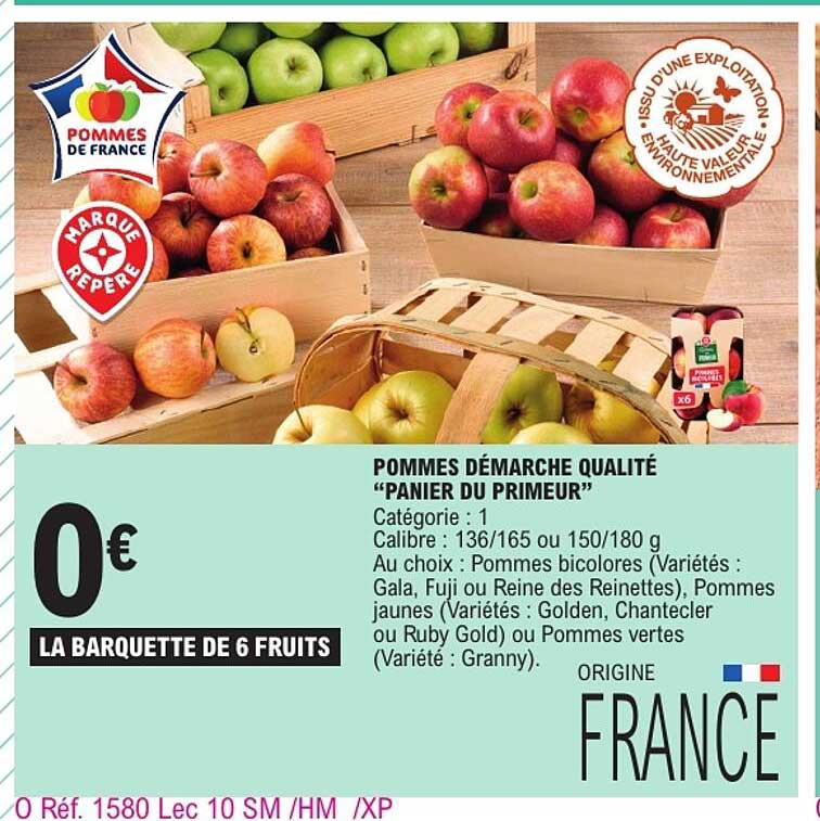 POMMES DÉMARCHE QUALITÉ "PANIER DU PRIMEUR"