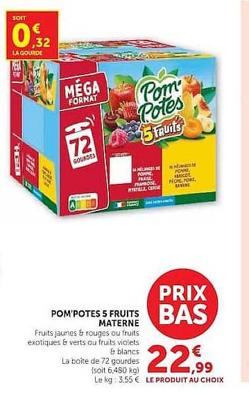 POM'POTES 5 FRUITS MATURNE