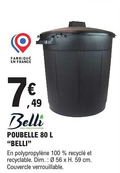 POUBELLE 80 L “BELLI”