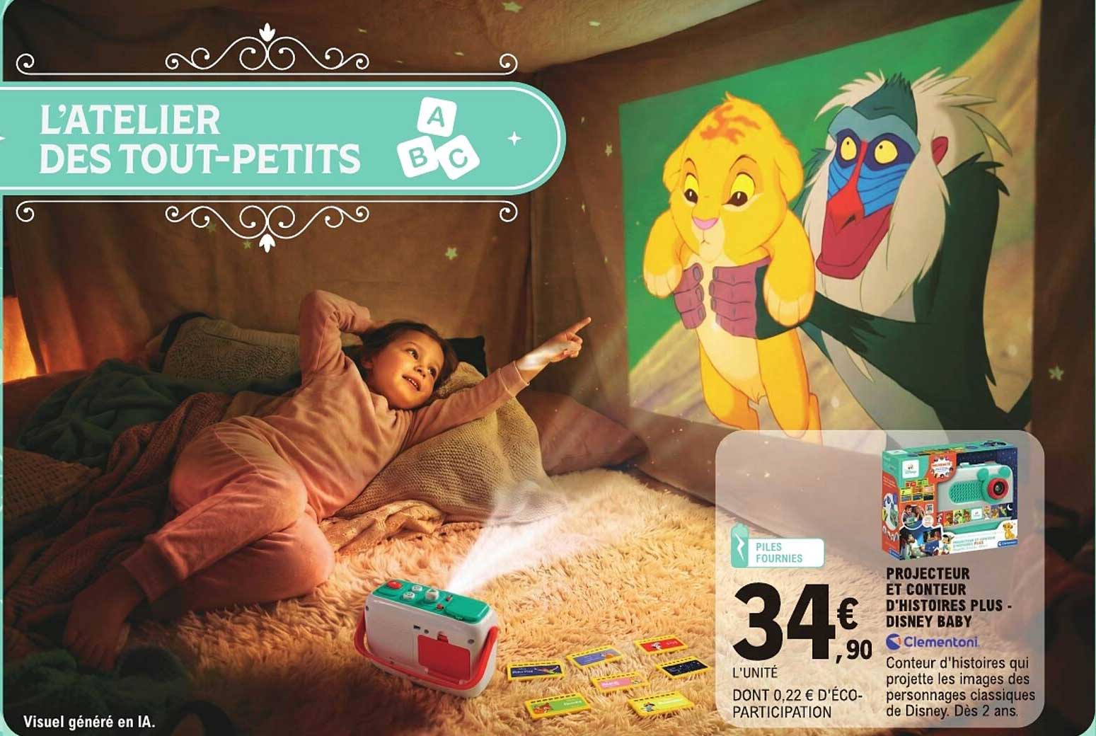 PROJECTEUR ET CONTEUR D'HISTOIRES PLUS - DISNEY BABY