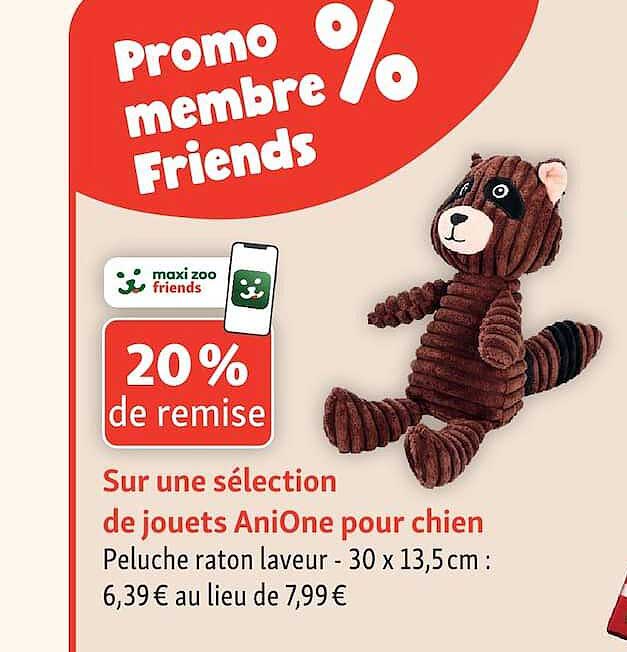Promo membre Friends - 20% de remise sur une sélection de jouets AniOne pour chien