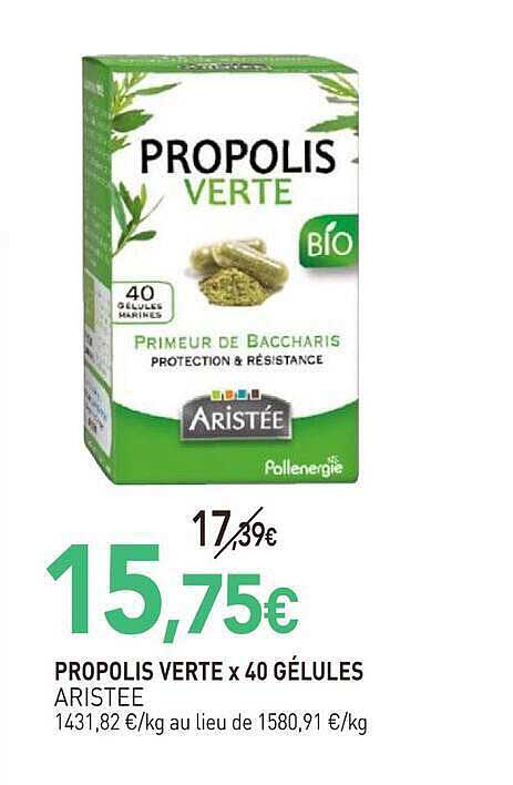 PROPOLIS VERTE x 40 GÉLULES ARISTÉE