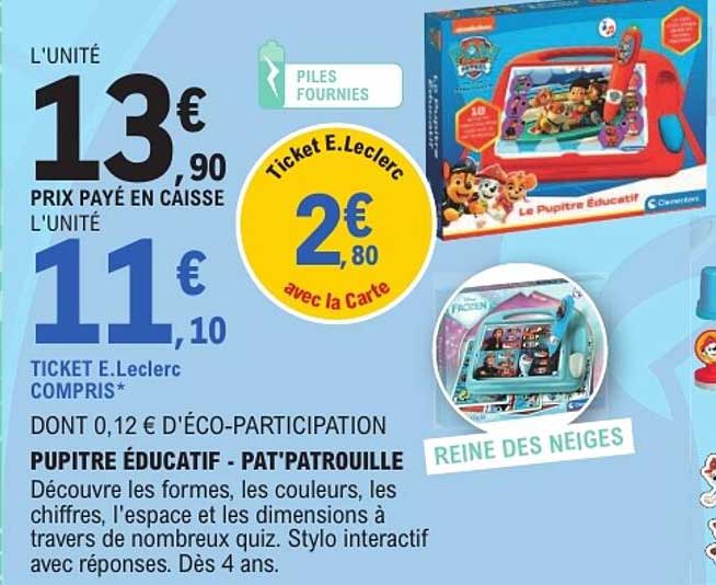 PUPITRE ÉDUCATIF - PAT'PATROUILLE