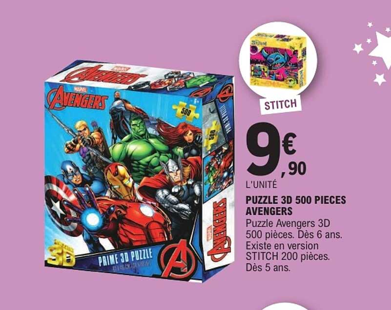 PUZZLE 3D 500 PIECES AVENGERS