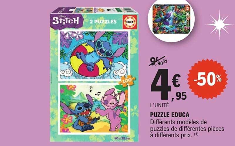 PUZZLE EDUCA Différents modèles de puzzles à différentes pièces