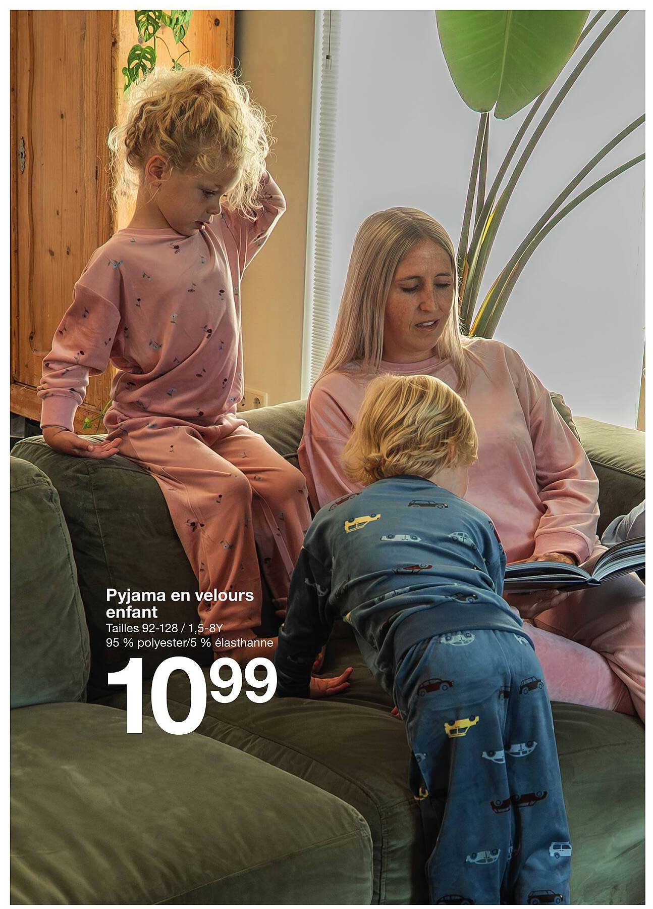 Pyjama en velours enfant