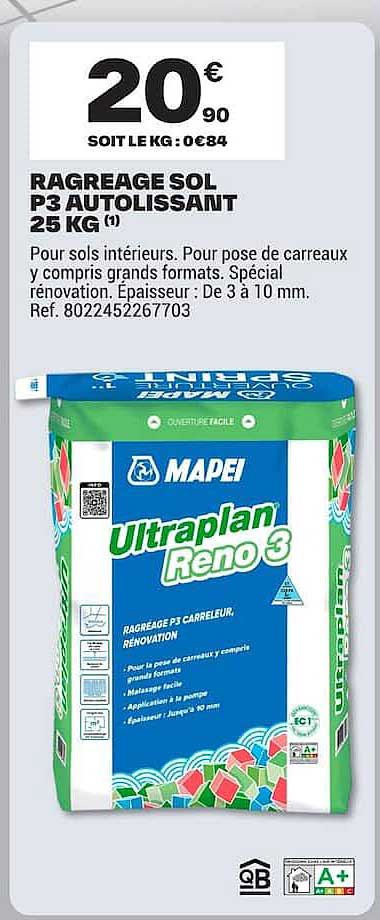 RAGREAGE SOL P3 AUTOLISSANT 25 KG