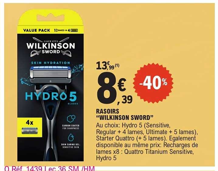 RASOIRS "WILKINSON SWORD"