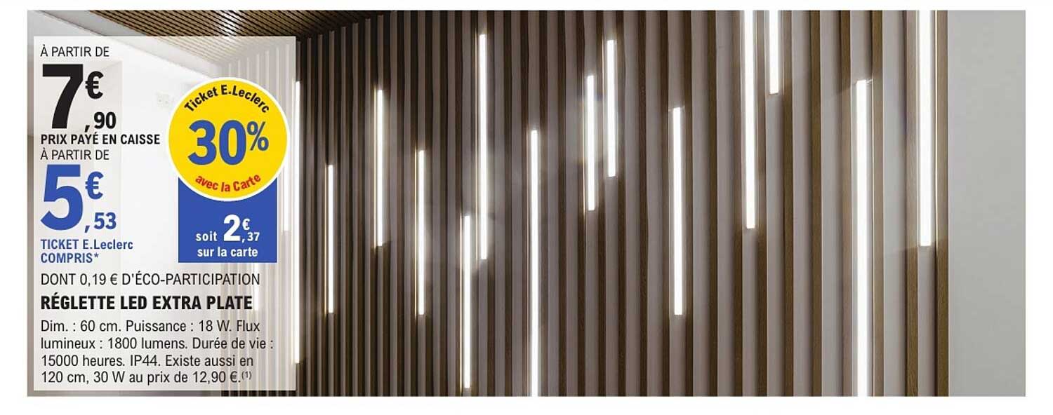 RÉGLETTE LED EXTRA PLATE