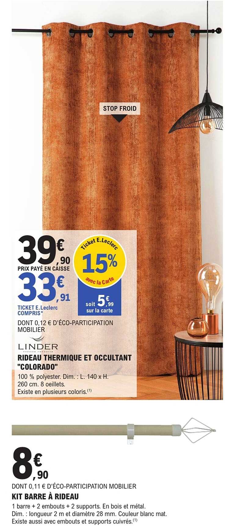 RIDEAU THERMIQUE ET OCCULTANT "COLORADO"