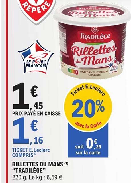 RILLETTES DU MANS "TRADILEGE"