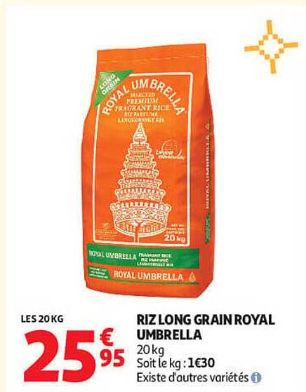 RIZ LONG GRAIN ROYAL UMBRELLA