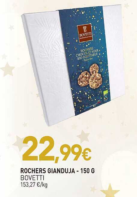 ROCHERS GIANDUJA - 150 G BOVETTI