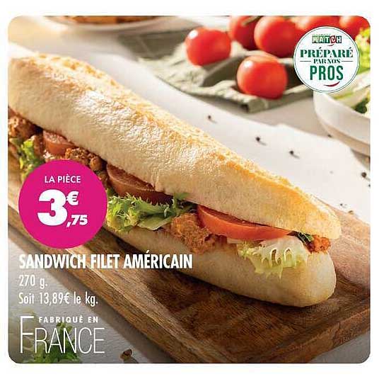 SANDWICH FILET AMÉRICAIN