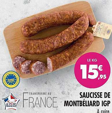 SAUCISSE DE MONTBÉLIARD IGP