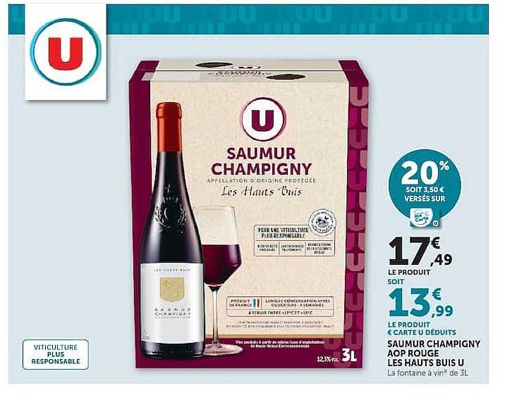 SAUMUR CHAMPIGNY AOP ROUGE LES HAUTS BOIS U