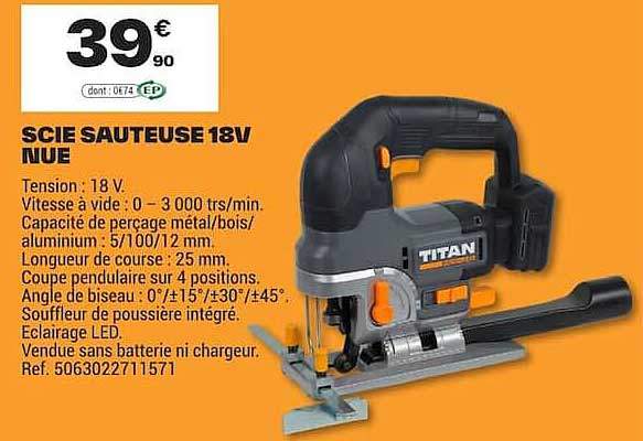 SCIE SAUTEUSE 18V NUE