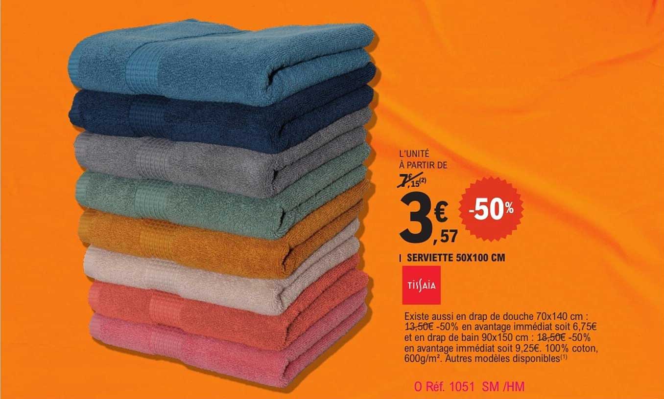 SERVIETTE 50X100 CM