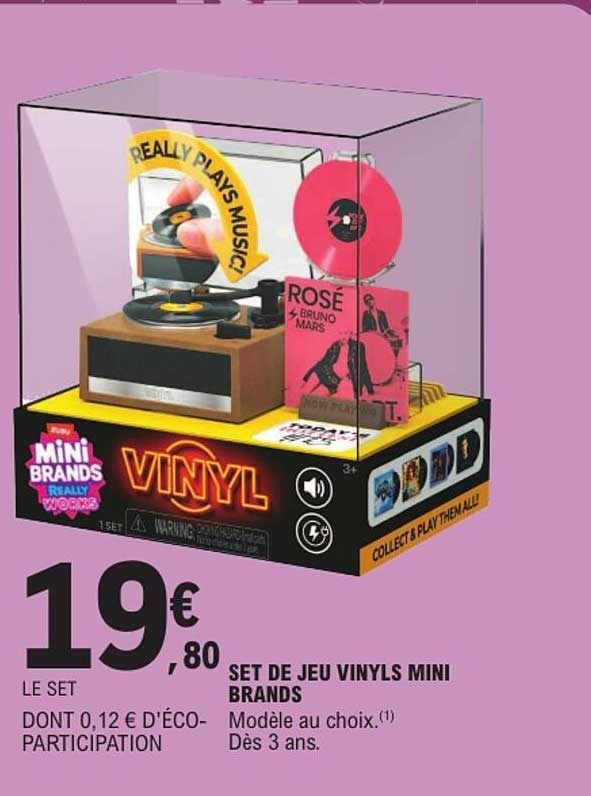 SET DE JEU VINYLS MINI BRANDS