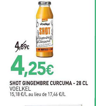 SHOT GINGEMBRE CURCUMA - 28 CL VOELKEL