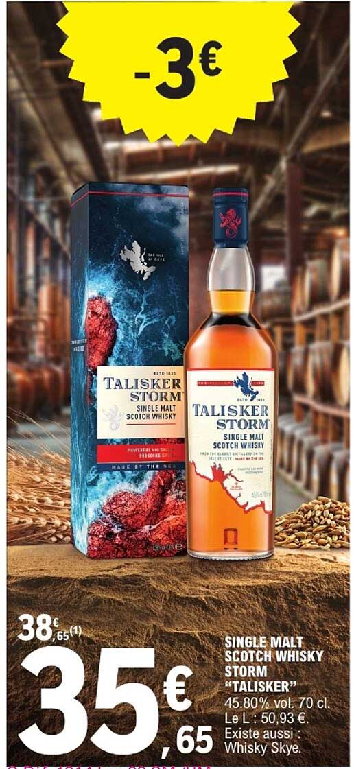 SINGLE MALT SCOTCH WHISKY STORM “TALISKER”