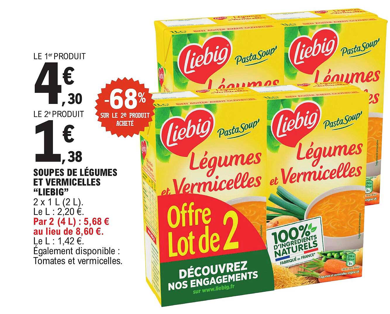 SOUPES DE LÉGUMES ET VERMICELLES “LIEBIG”
