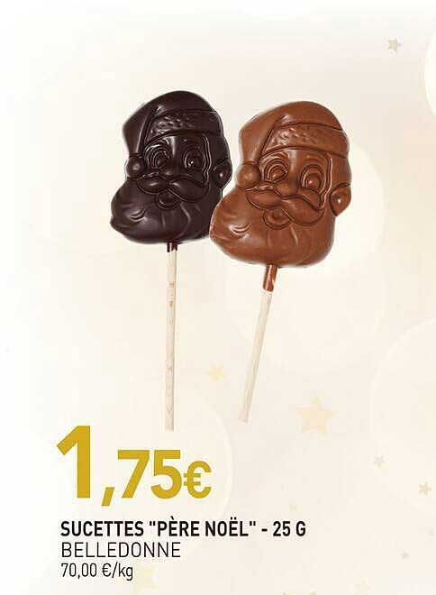 SUCETTES "PÈRE NOËL" - 25 G BELLEDONNE