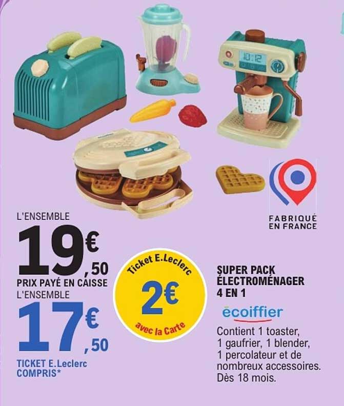 SUPER PACK ÉLECTROMÉNAGER 4 EN 1