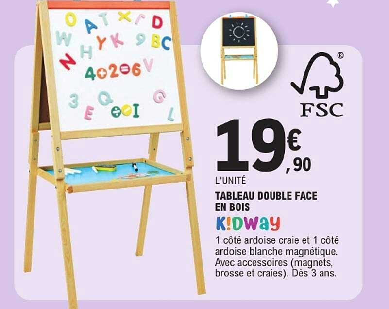 TABLEAU DOUBLE FACE EN BOIS