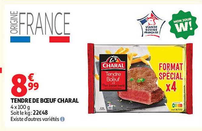 TENDRE DE BOEUF CHARAL