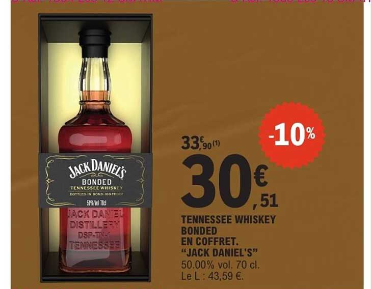 Tennessee Whiskey Bonded en coffret "Jack Daniel's"