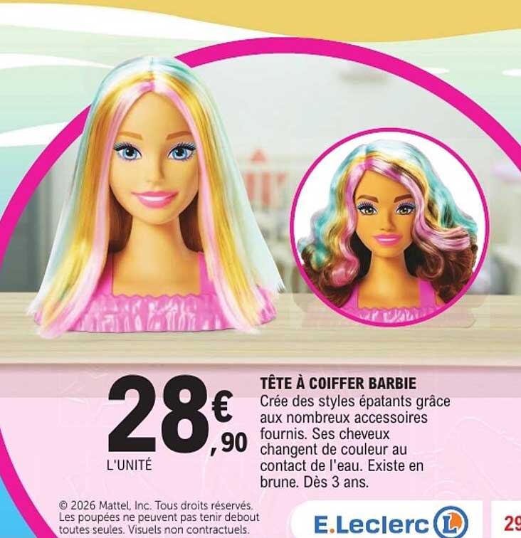 TÊTE À COIFFER BARBIE
