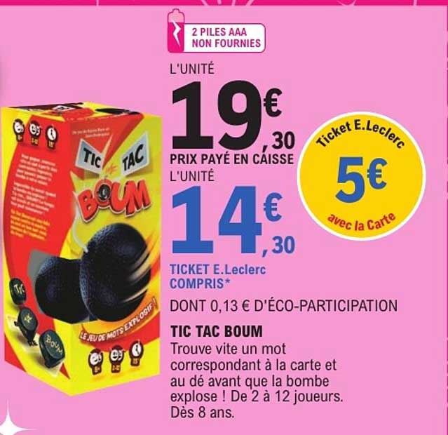 TIC TAC BOUM