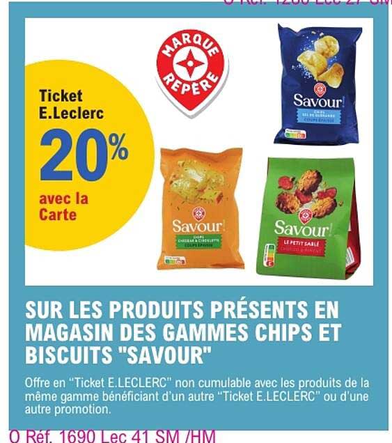 Ticket E.Leclerc 20% avec la Carte