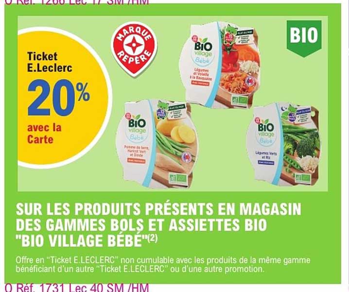 Ticket E.Leclerc 20% avec la Carte