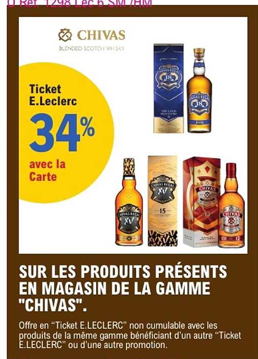 Ticket E.Leclerc 34% avec la Carte