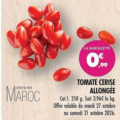 TOMATE CERISE ALLONGEE