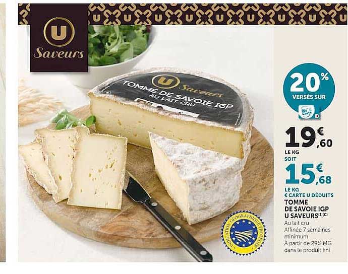 TOMME DE SAVOIE IGP AU LAIT CRU