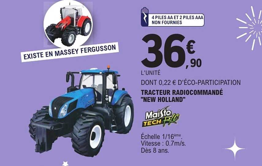TRACTEUR RADIOCOMMANDÉ "NEW HOLLAND"