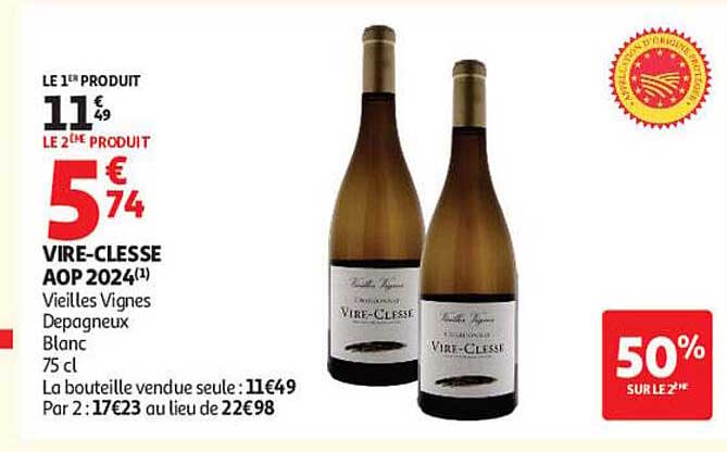 VIRE-CLESSE AOP 2024(1) Vieilles Vignes Depagneux Blanc 75 cl